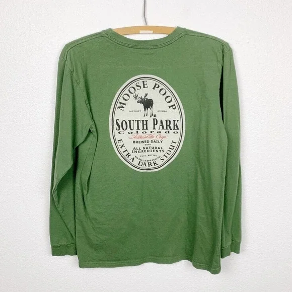 South Park Colorado Moose Poop Stout Long Sleeve Duck Company Tee T-Shirt Small - Picture 4 of 5